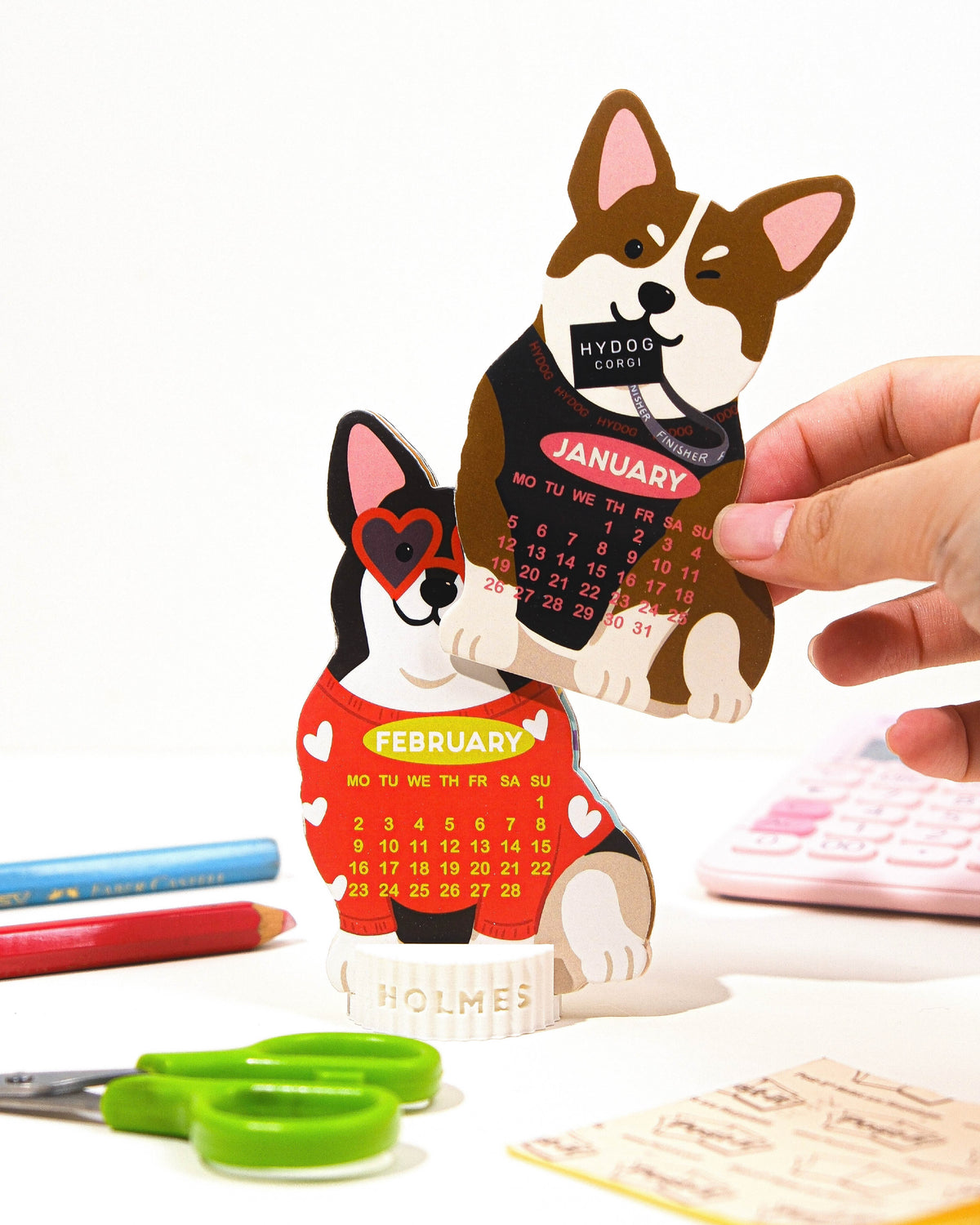 2027 Corgi Desk Calendar
