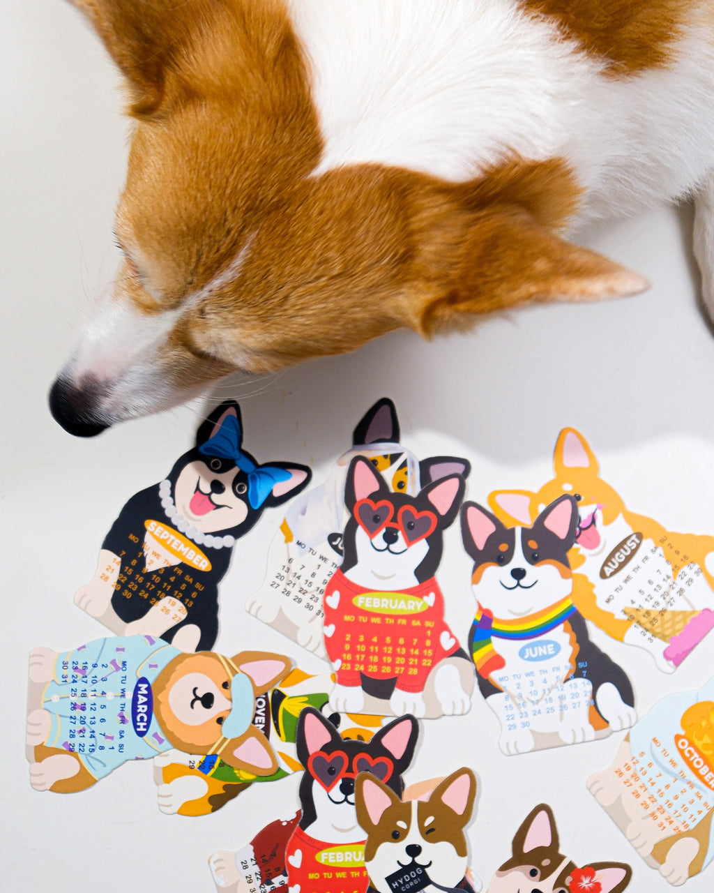 2027 Corgi Desk Calendar