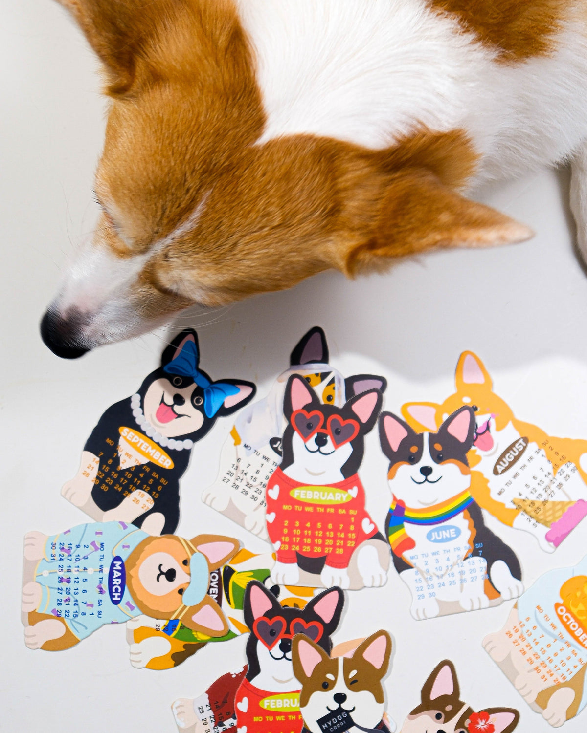 2027 Corgi Desk Calendar