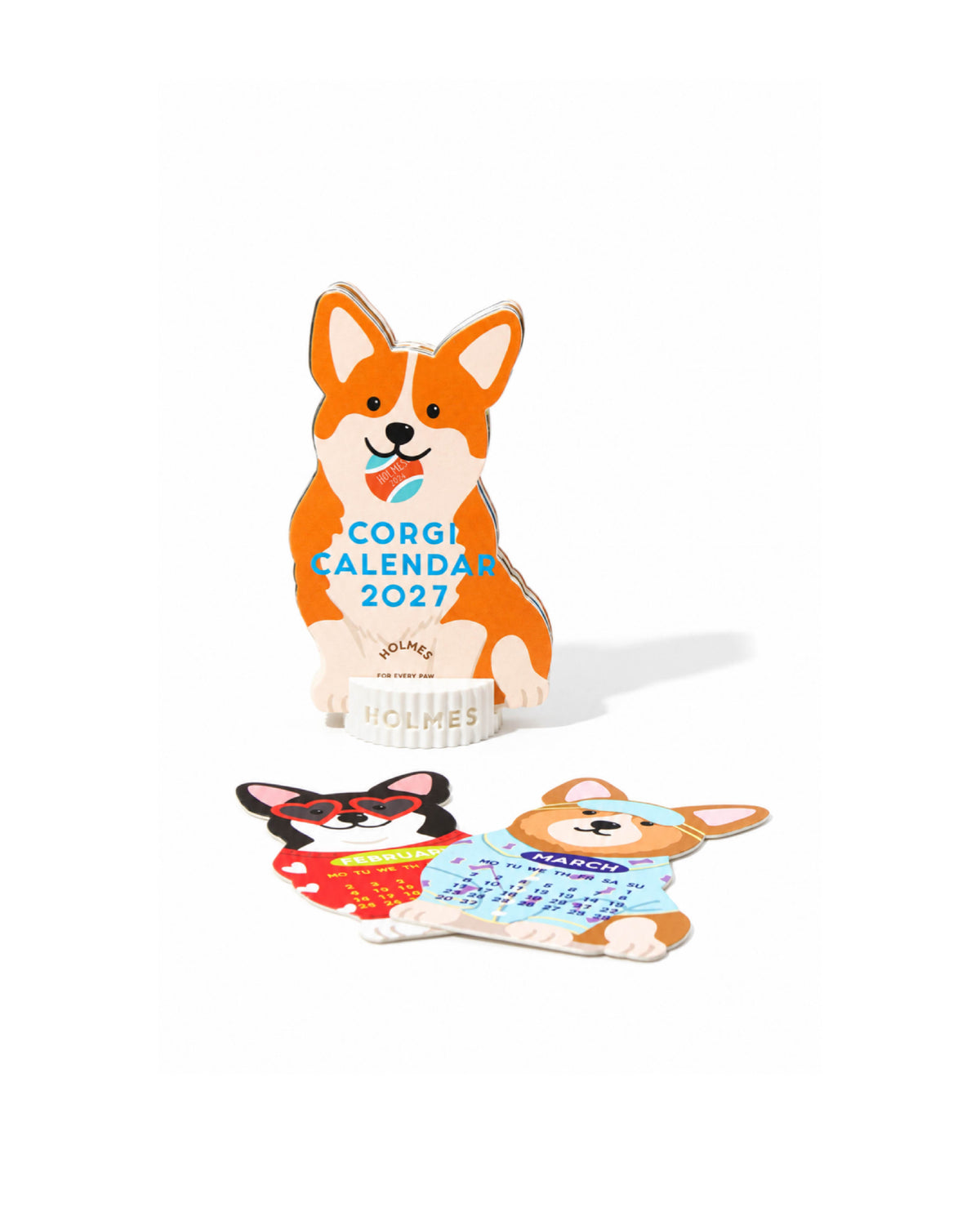 2027 Corgi Desk Calendar