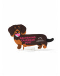 2027 Dachshund Desk Calendar